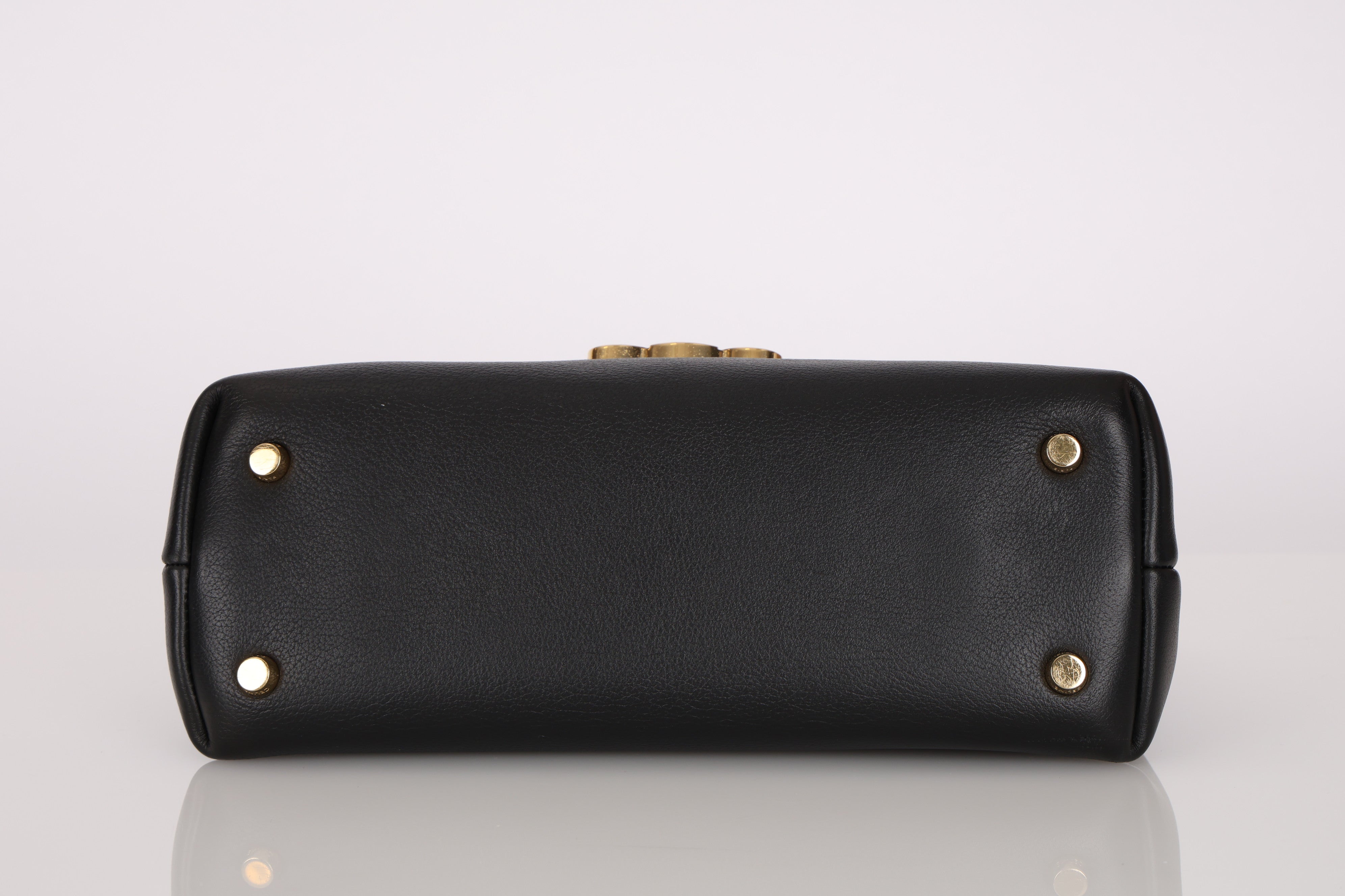 Celine Medium Nino Bag Black Grained Calfskin