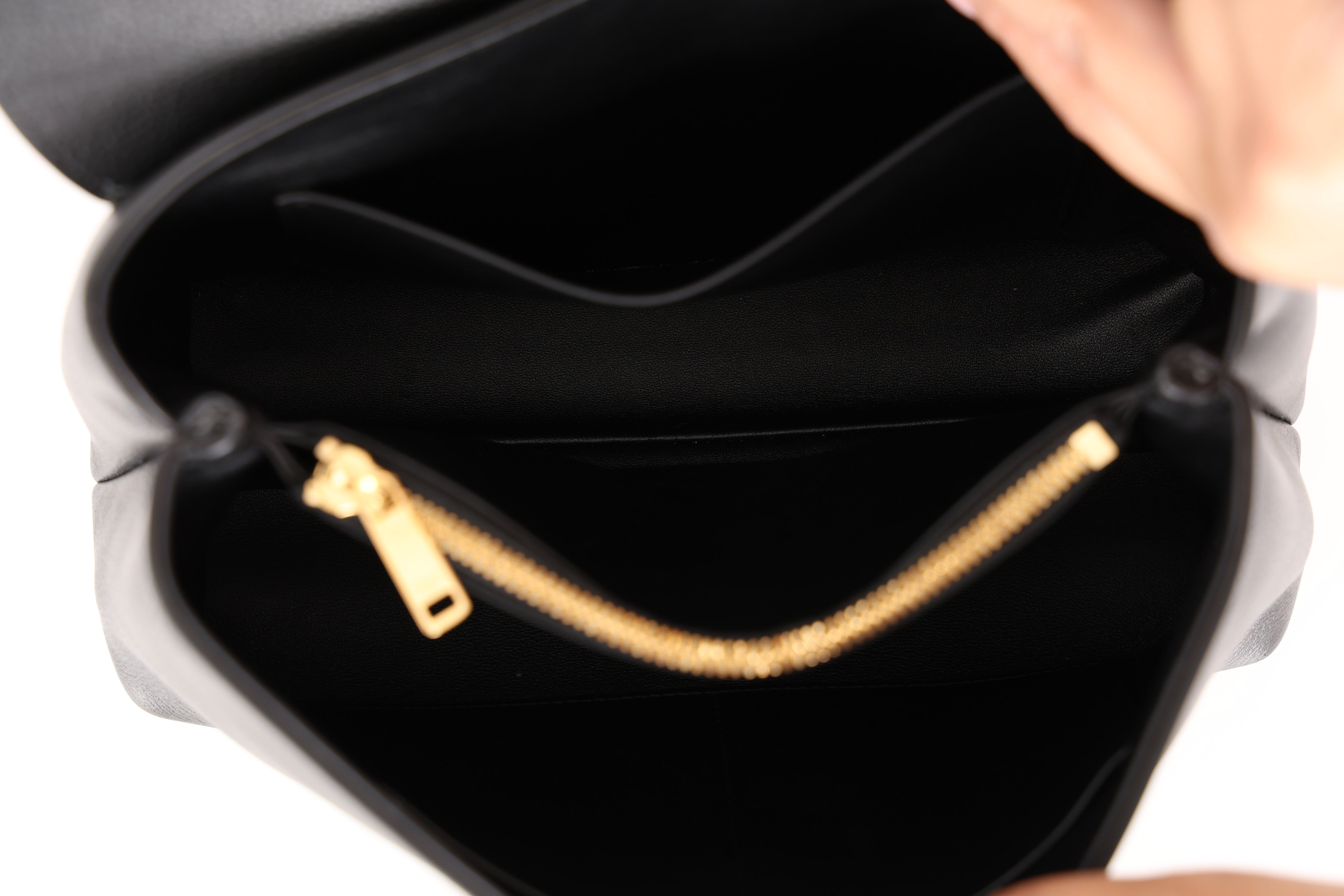 Celine Medium Nino Bag Black Grained Calfskin
