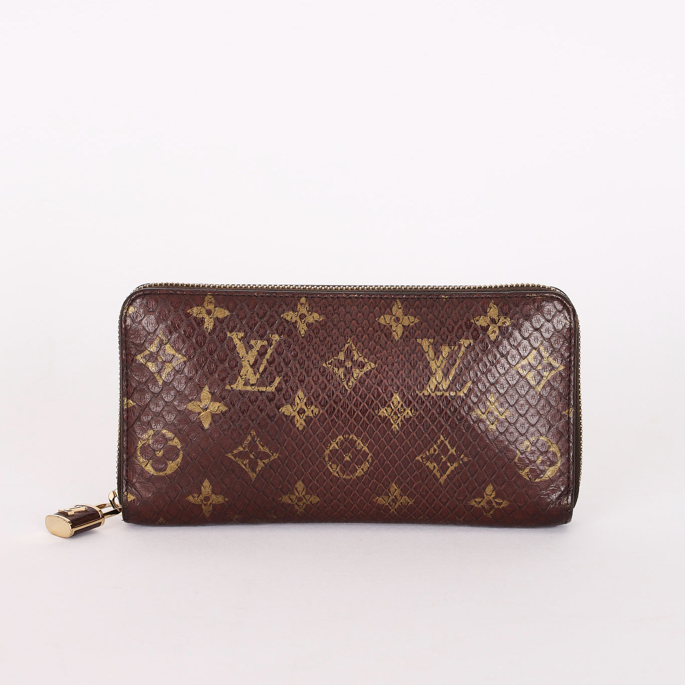 Louis Vuitton Monogram Watersnake Zippy Wallet