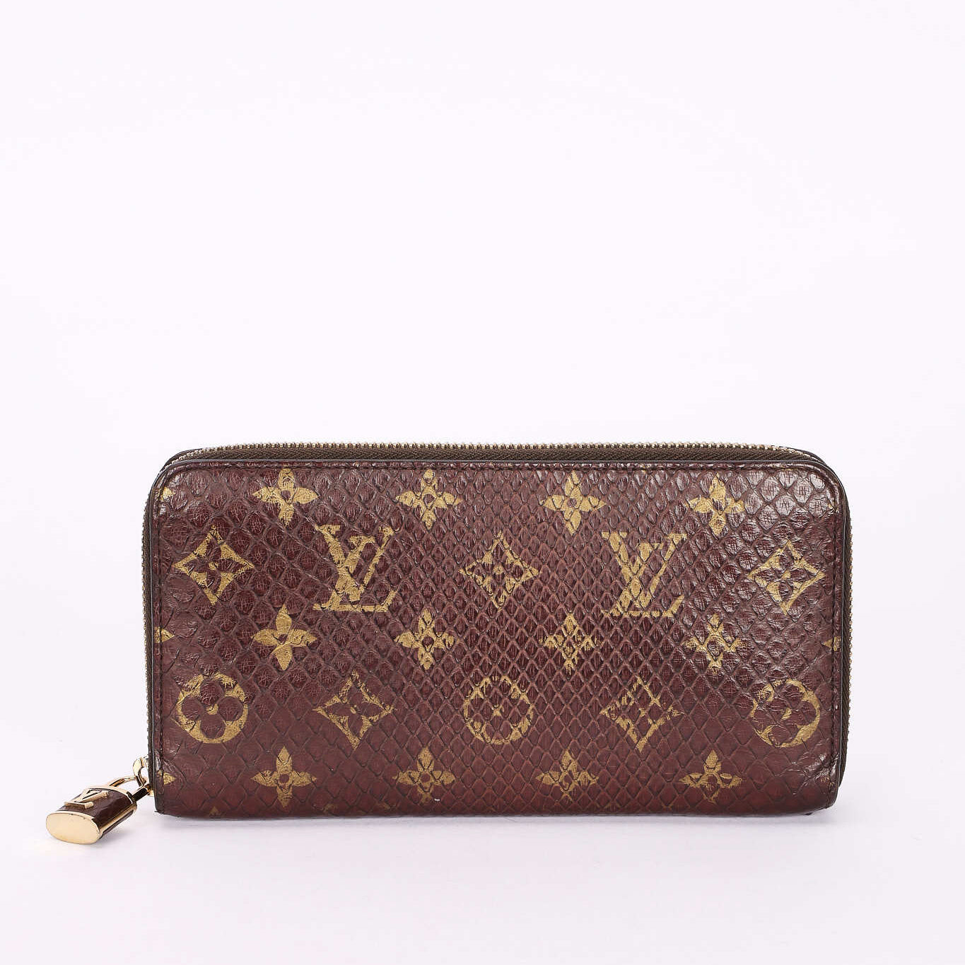 Louis Vuitton Monogram Watersnake Zippy Long Wallet