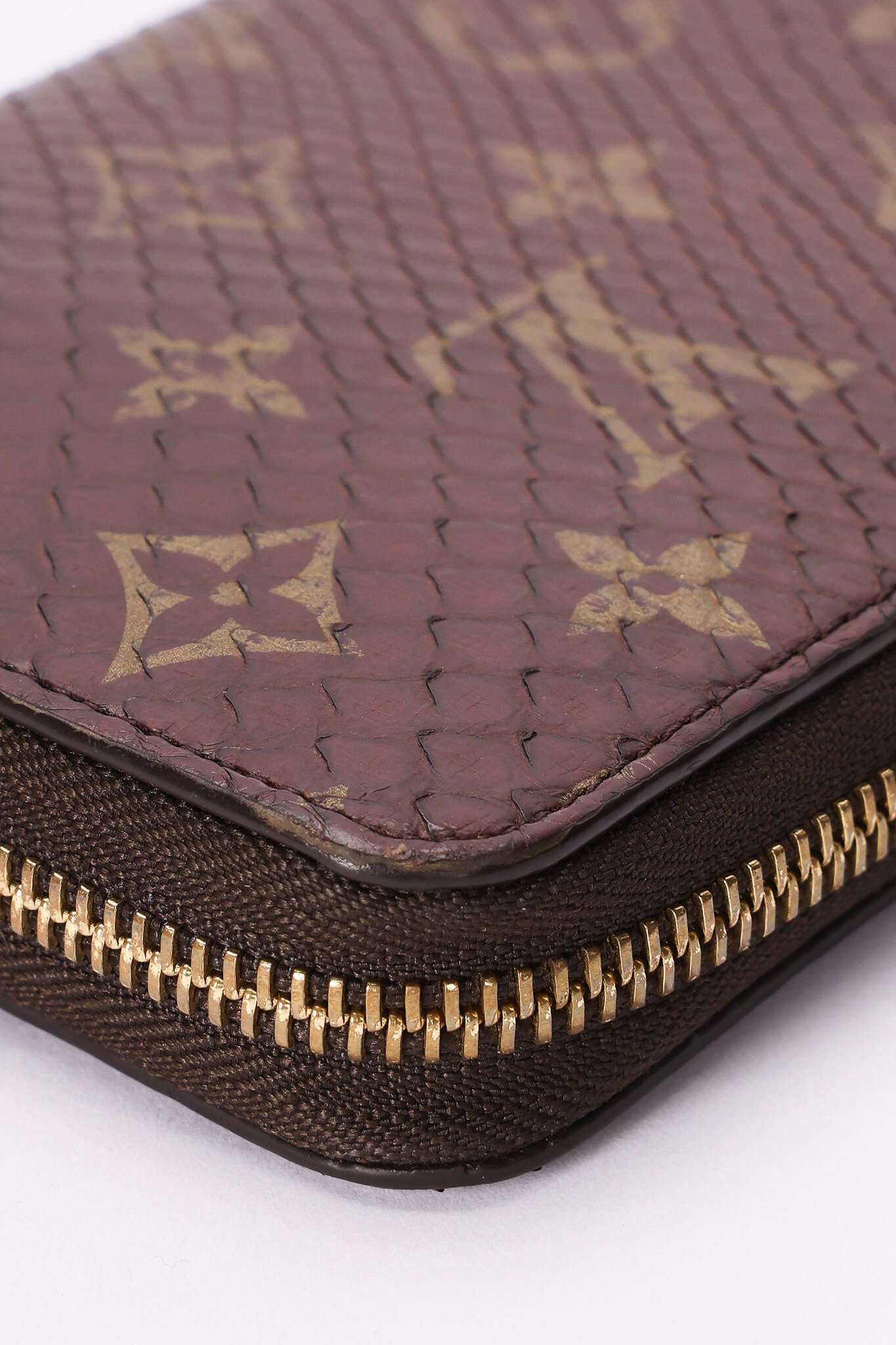 Louis Vuitton Monogram Watersnake Zippy Long Wallet