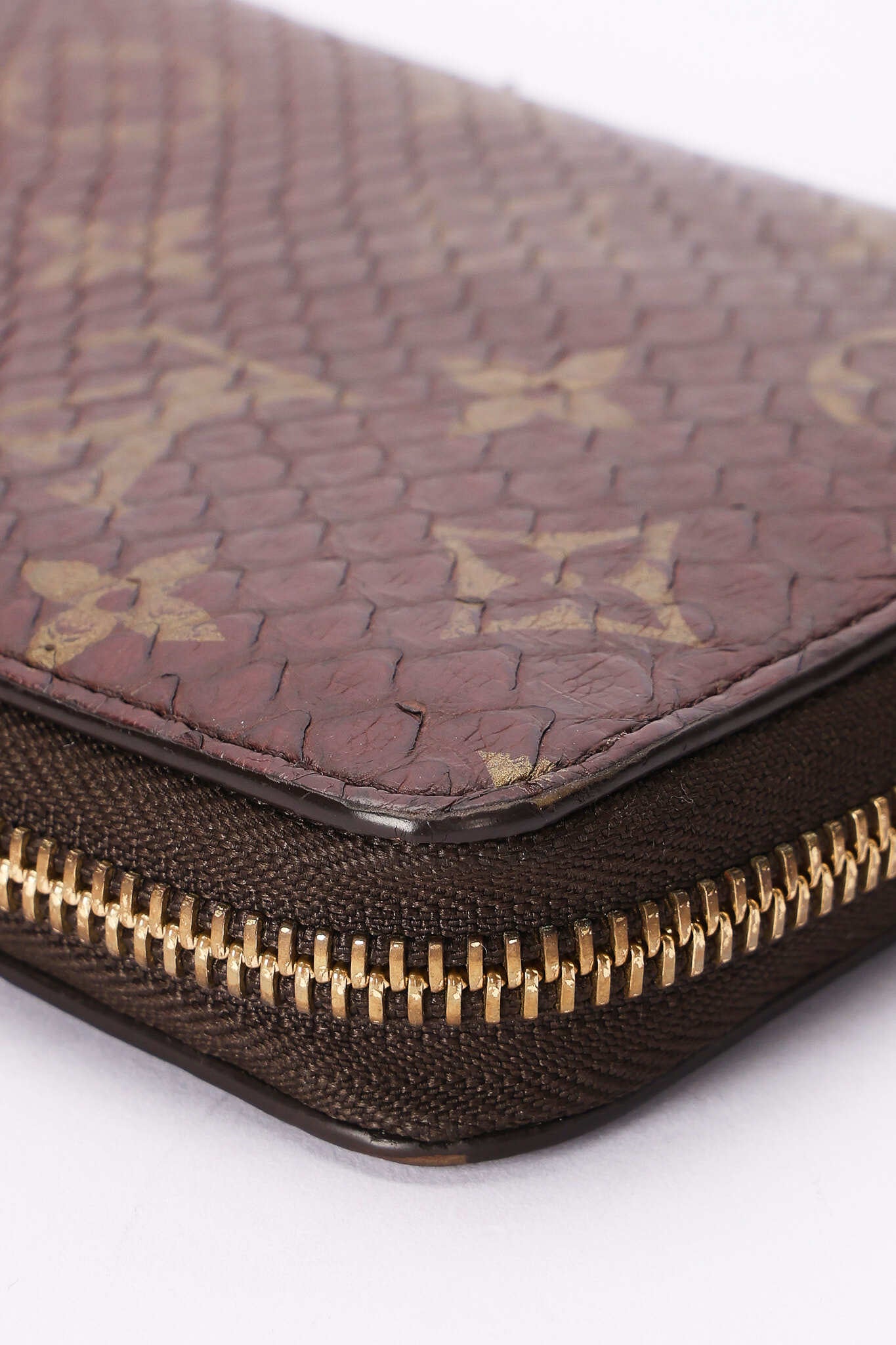 Louis Vuitton Monogram Watersnake Zippy Long Wallet
