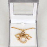 Dior Logo Crystal Necklace