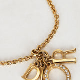 Dior Logo Crystal Necklace