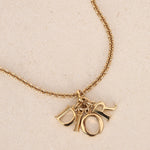Dior Gold Logo Necklace