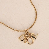 Dior Gold Logo Necklace