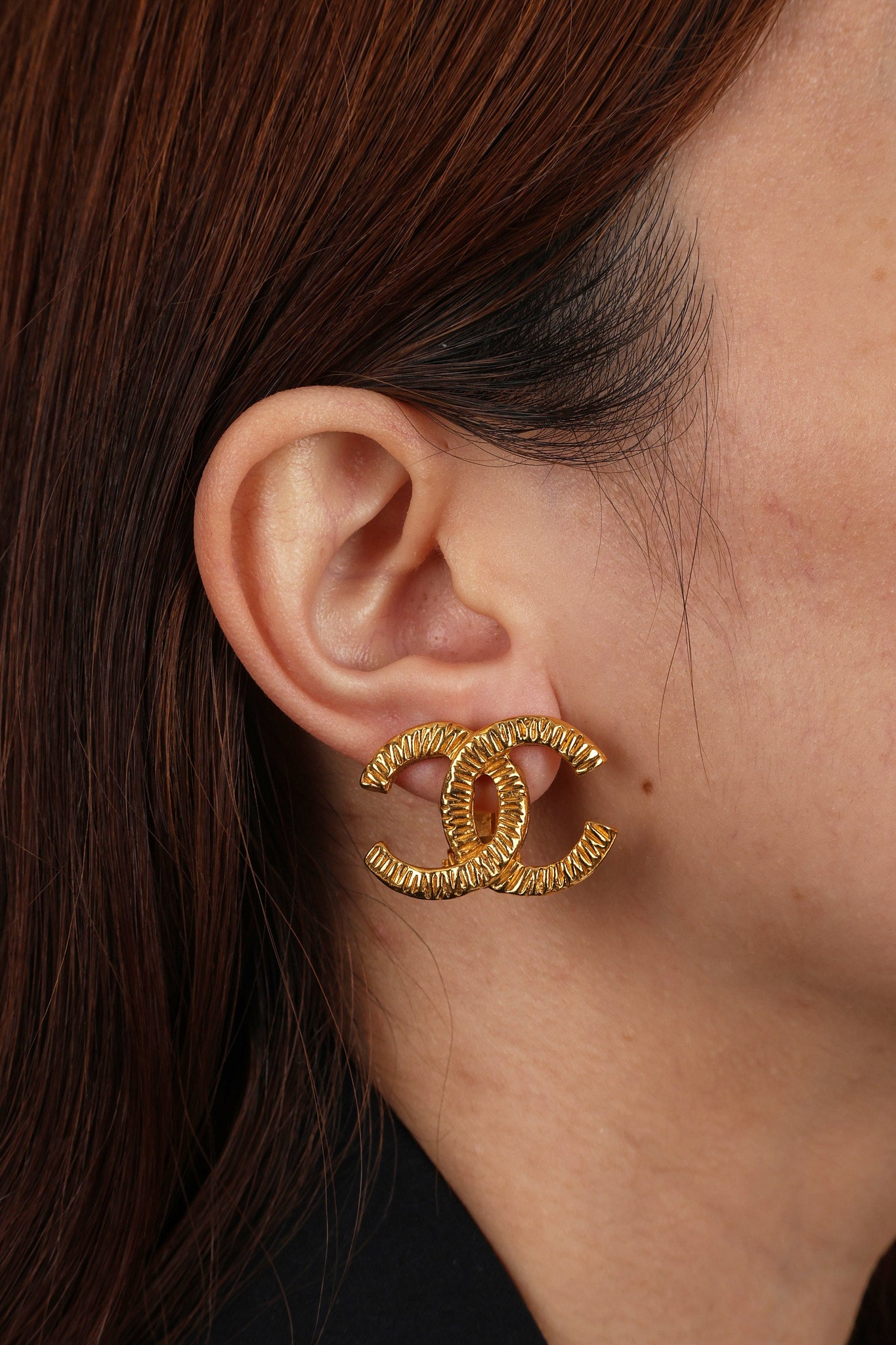 Chanel Gold CC Clip-On Earrings