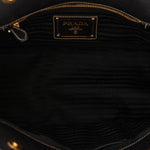 Prada Vitello Trimmed Paglia Frame Bag