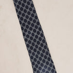 Gucci Monogram Navy Silk Tie