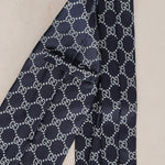Gucci Monogram Navy Silk Tie