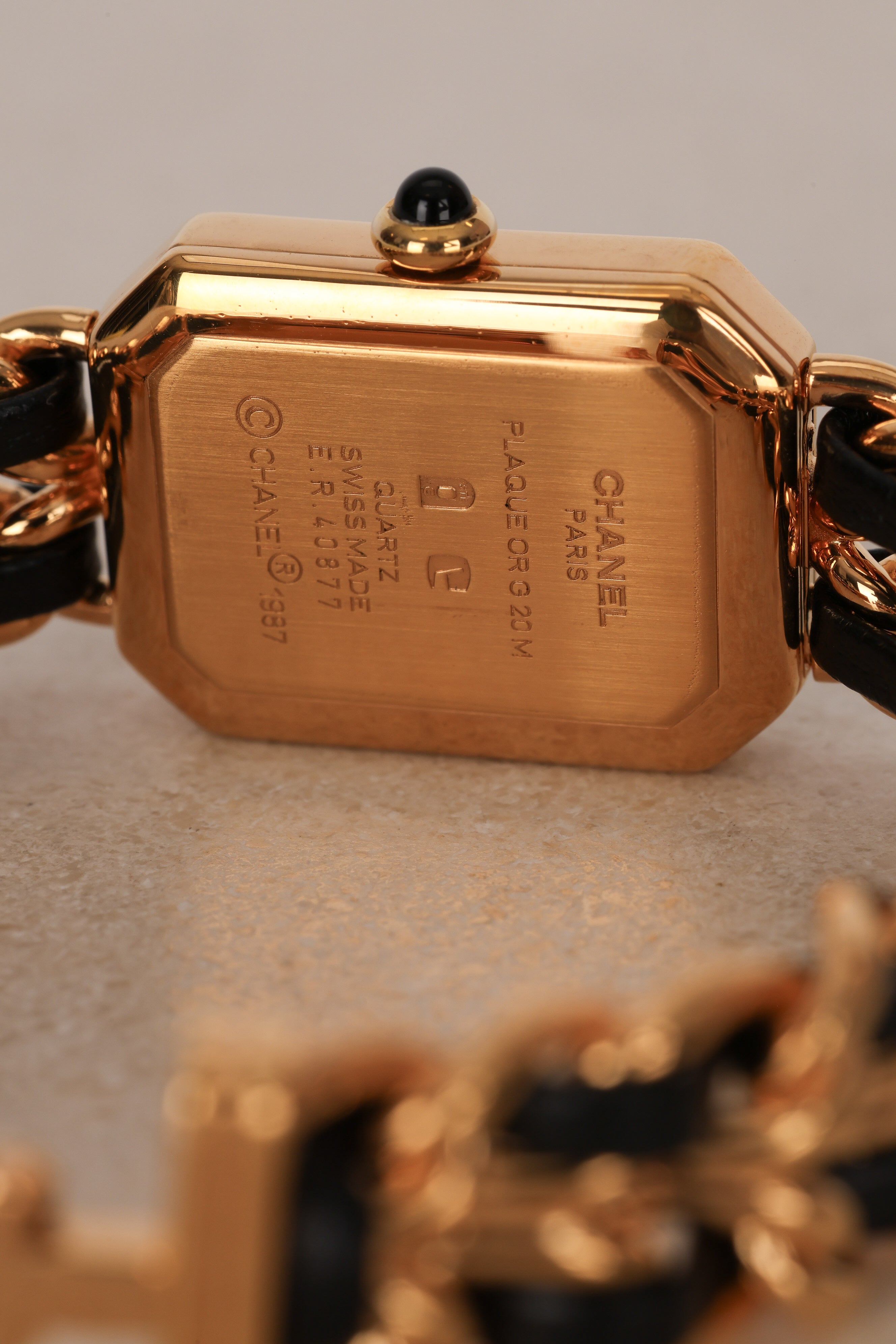 Chanel Gold Premiere Black Watch