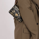 Limited Edition Chanel Paris-New York Croc Embossed Graffiti Reissue Wallet on Chain 2019 AGHW (DONE)