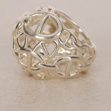 Hermès SIlver Chaine D'Ancre Enchaine TGM Ring, Size US 4.5 - Drop 12