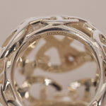 Hermès SIlver Chaine D'Ancre Enchaine TGM Ring, Size US 4.5 - Drop 12