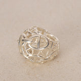 Hermès SIlver Chaine D'Ancre Enchaine TGM Ring