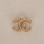 Chanel Gold Diamond CC Brooch - Drop 7 (Copy)