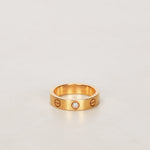 Cartier Yellow Gold and Diamond Love Ring