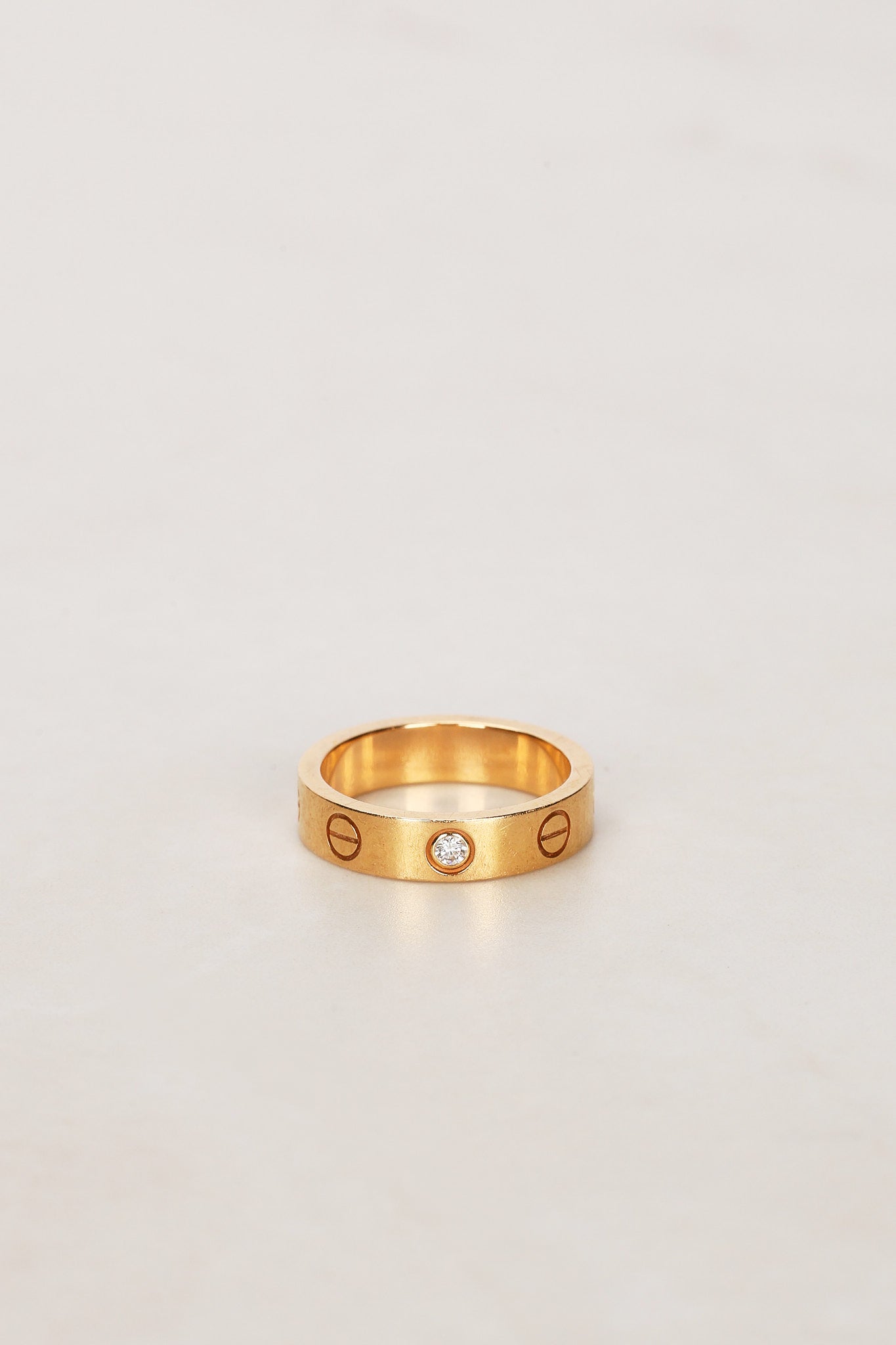 Cartier Yellow Gold and Diamond Love Ring