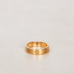 Cartier Yellow Gold and Diamond Love Ring