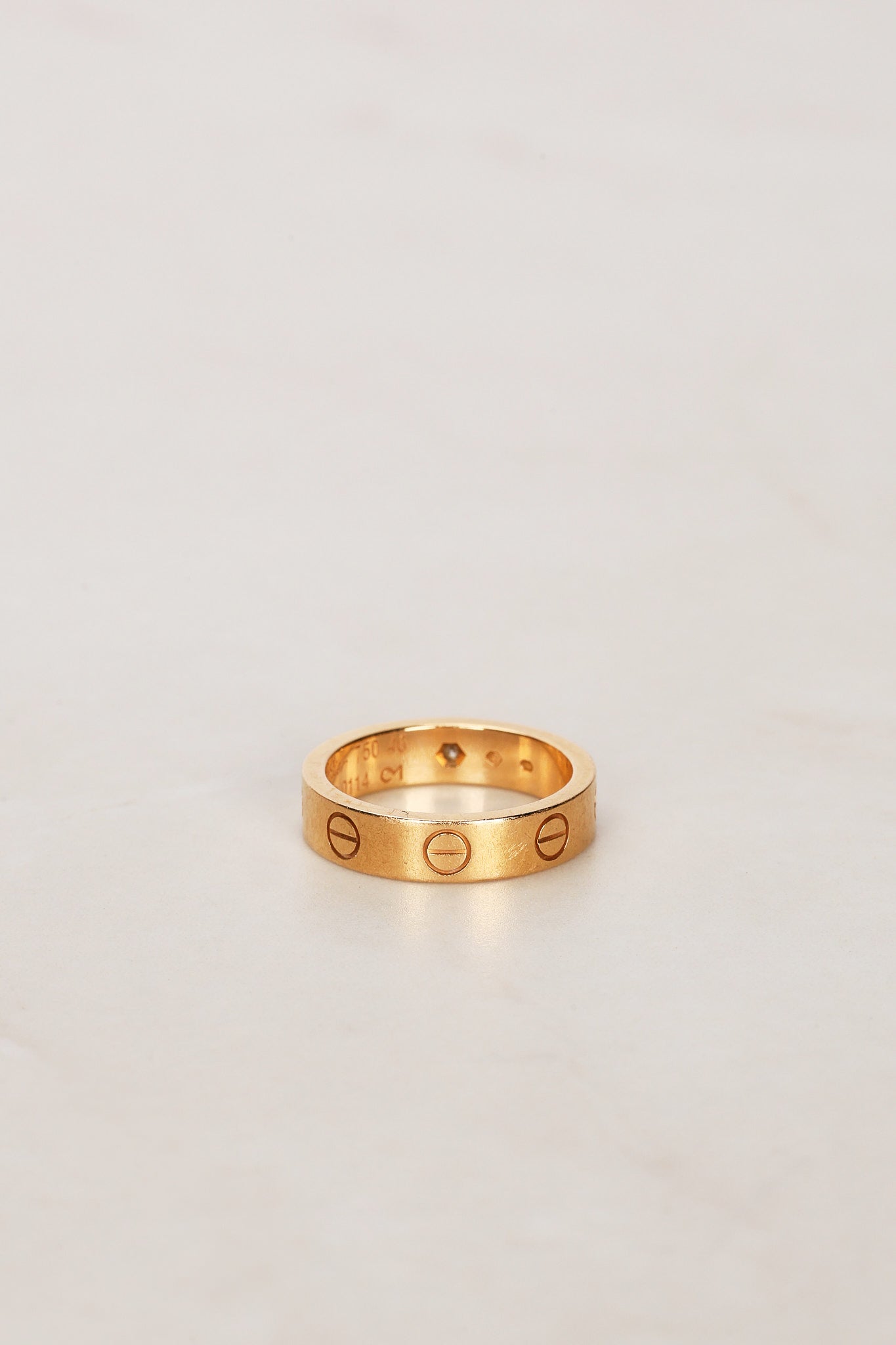 Cartier Yellow Gold and Diamond Love Ring