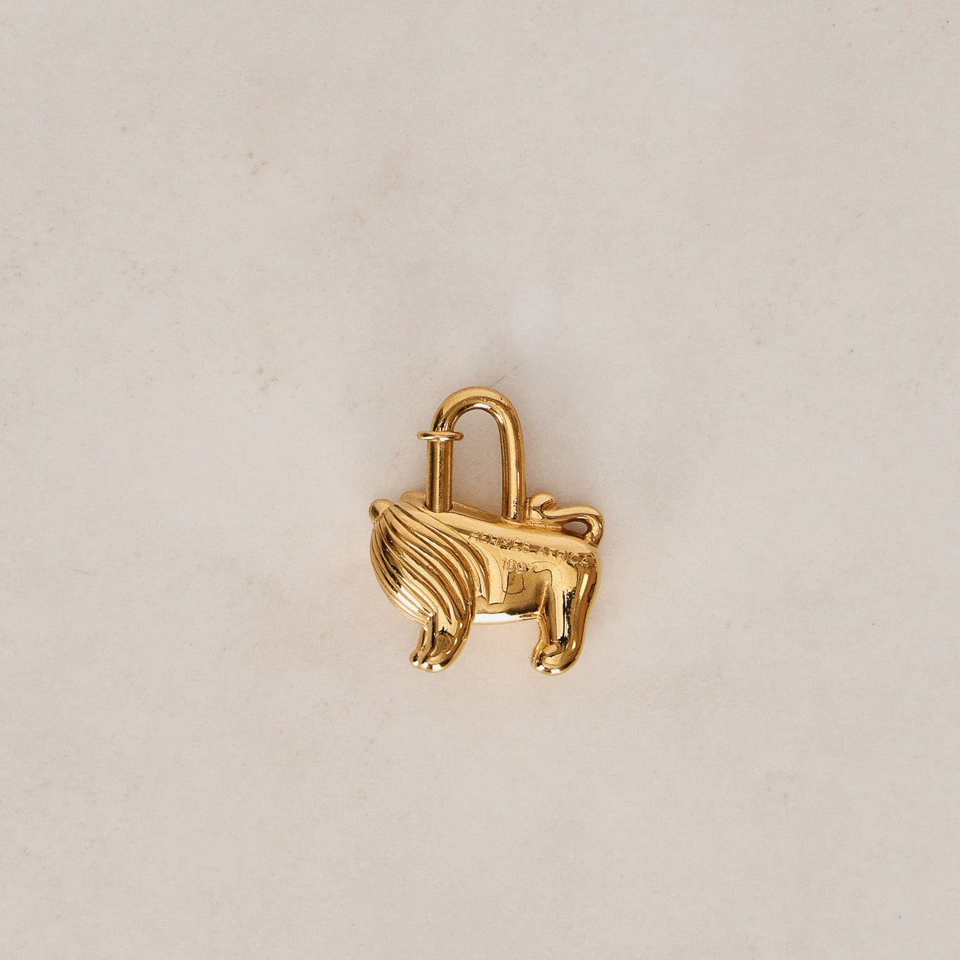 Hermès 1997 Africa Lion Padlock