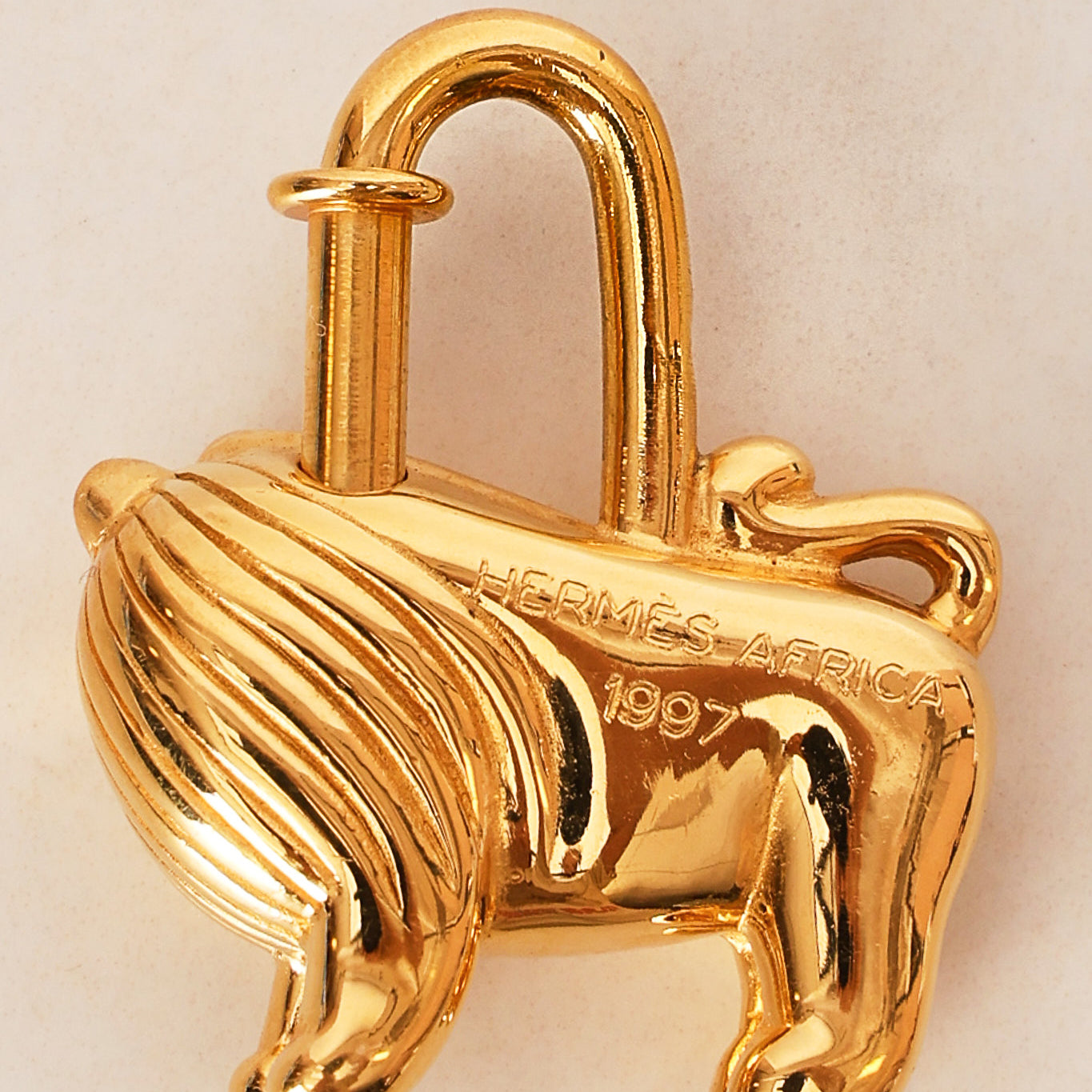 Hermès 1997 Africa Lion Padlock