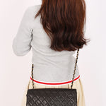 Rare Chanel Medium Classic Single Flap Black Lambskin 1996 24K GP
