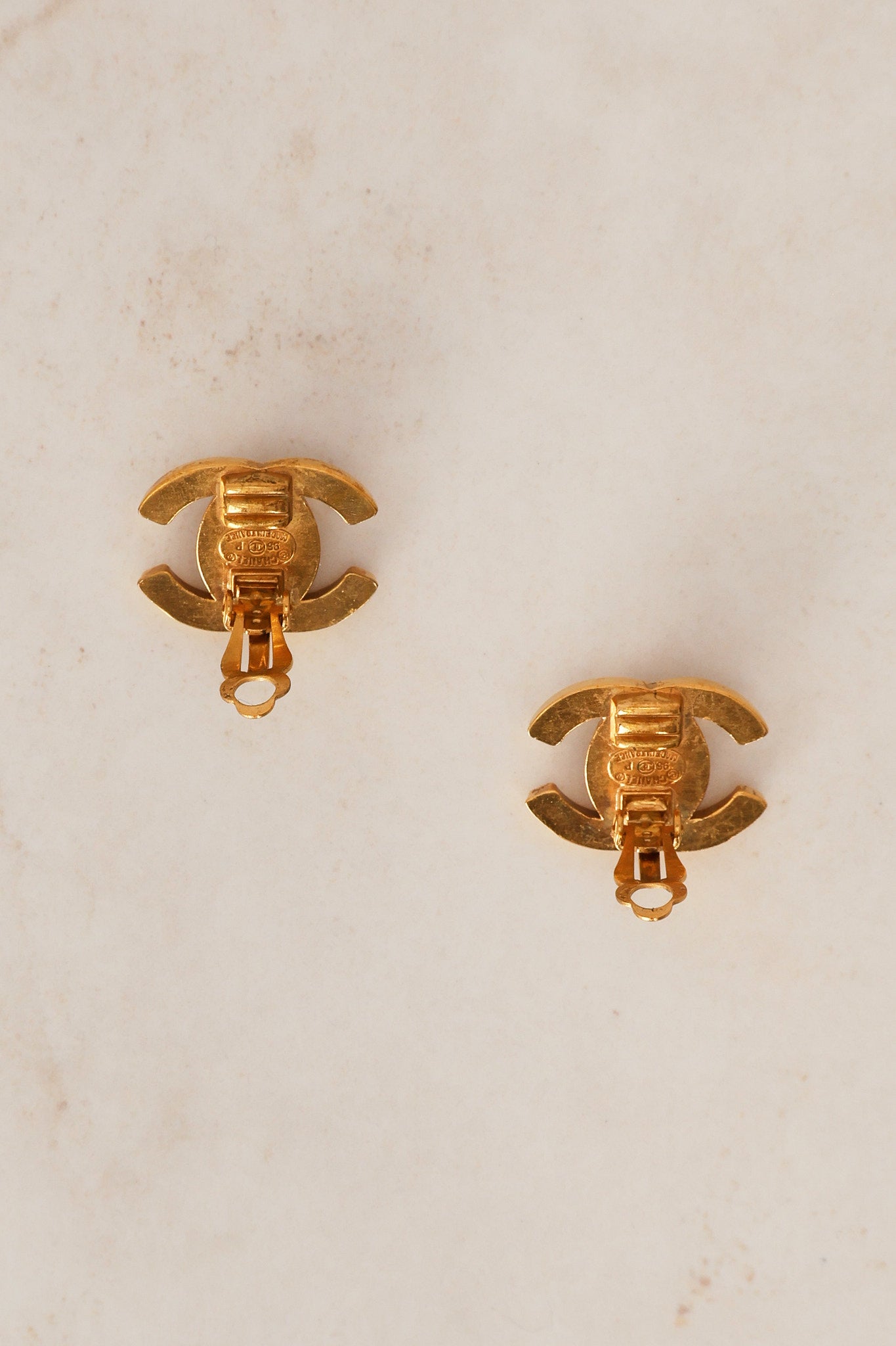 Chanel CC Turnlock Earrings