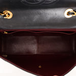 Chanel Jumbo Classic Single Flap Black Lambskin 1988 24K GP
