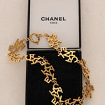 Chanel Logo Gold 10-Strand Necklace
