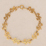 Chanel Logo Gold 10-Strand Necklace