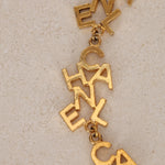 Chanel Logo Gold 10-Strand Necklace