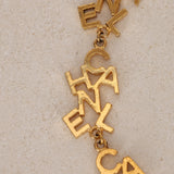 Chanel Logo Gold 10-Strand Necklace