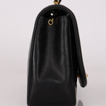 Chanel Medium Diana Flap Black Lambskin 1994 24K GP