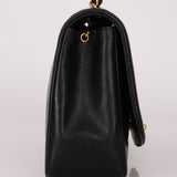 Chanel Medium Diana Flap Black Lambskin 1994 24K GP