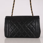 Chanel Medium Diana Flap Black Lambskin 1994 24K GP