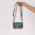 Chanel Mini Boy Bag with Baroque Metallic Patent AGHW