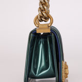 Chanel Mini Boy Bag with Baroque Metallic Patent AGHW