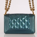 Chanel Mini Boy Bag with Baroque Metallic Patent AGHW