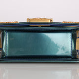 Chanel Mini Boy Bag with Baroque Metallic Patent AGHW