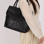 Chanel Incognito Turnlock Tote Black Calfskin 1999 BHW