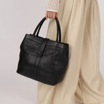 Chanel Incognito Turnlock Tote Black Calfskin 1999 BHW