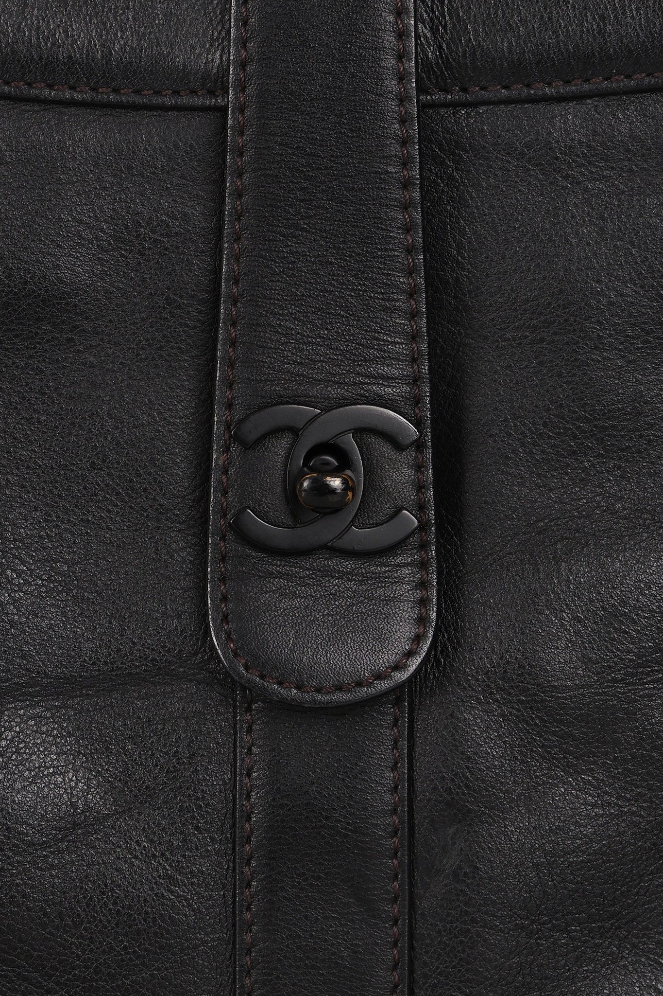 Chanel Turnlock Tote Calfskin 1999 Incognito