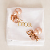 Dior Rose Tribales Logo Clip-On Earrings