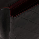 Chanel XL Logo Jumbo Single Flap Black Lambskin 24K GP