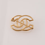 Chanel CC Gold Brooch