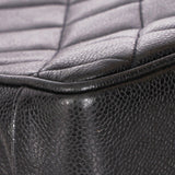 Chanel XL CC Turnlock Tote Black Caviar 1996 24K GP