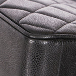 Chanel XL CC Turnlock Tote Black Caviar 1996 24K GP