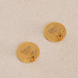 Hermès Gold Clou De Selle Earrings