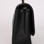 Chanel Medium Diana Black Lambskin 24K GP
